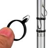 10Pcs Elastic Fishing Rod Hook Keeper Fish Poles Rubber Rings Metal Holder Fishing Rod Hook Keeper Baits Tool Accessory