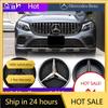 C200 E200 For Mercedes Benz Car Grille Emblem 3D Badge Front Grill Logo For Mercedes Benz GLC X253 GLE W166 C292 GLS X166 16-19