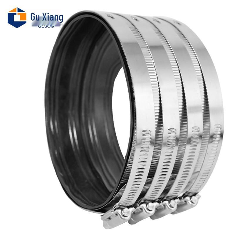 Stainless Steel Pipe Clamp with Rubber Ring