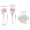 Double-sided Comb Hair Dyeing Brushes Soft Bristle Brush Pink Hair Barbers Coloring Brush Blue Professional
