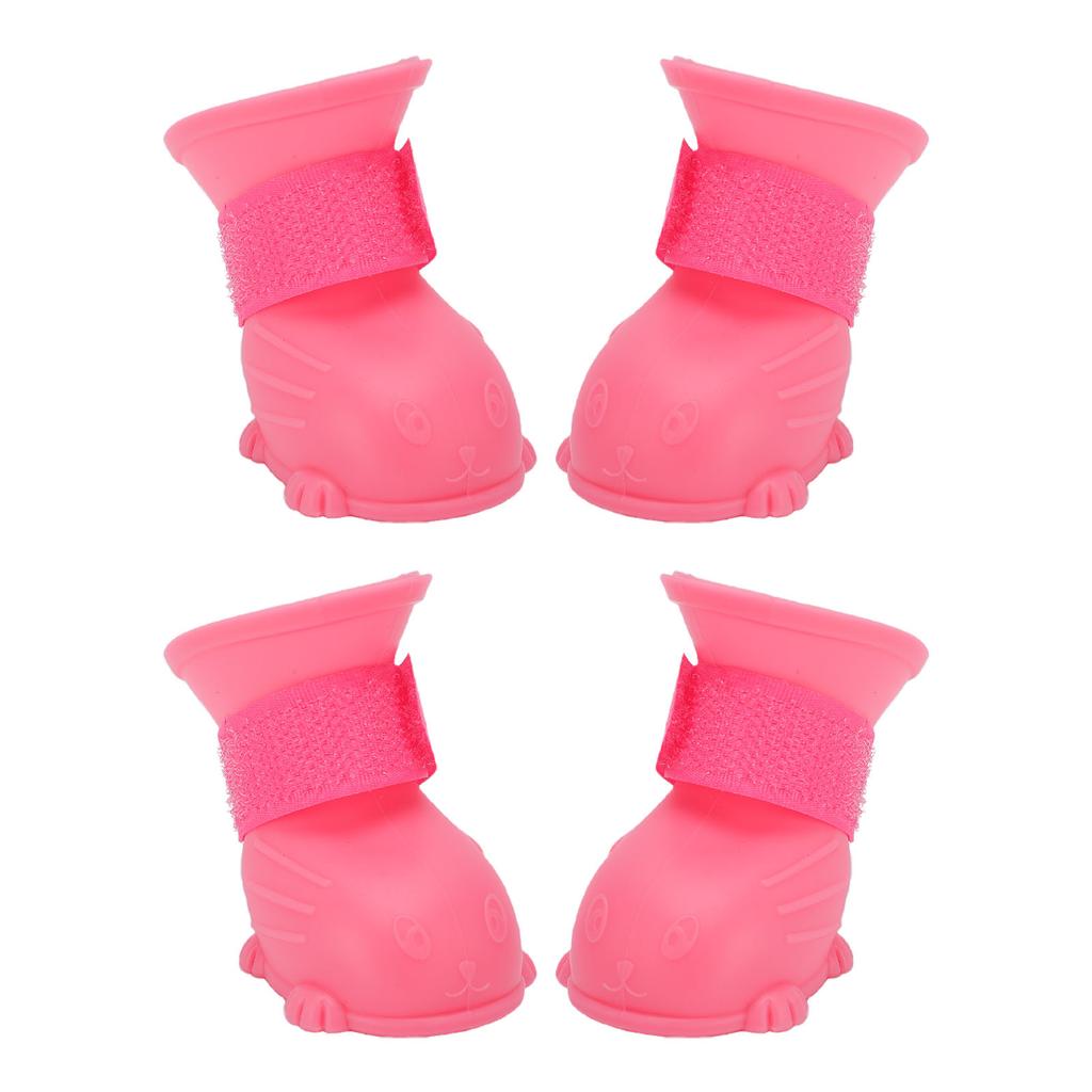 Dog Rain Boots Waterproofing Non Slip TPE Thickened Puppy Rain Shoes Boots for Outdoor