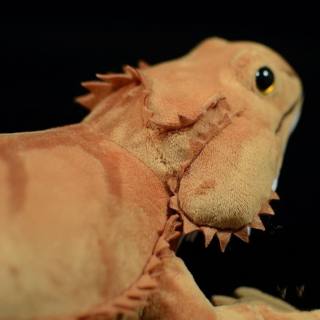 Lilizzhoumax Bearded Dragon Plush Toy, Simulation Reptile Lizard, Stuffed Animal, Fun Pillow, Kids Toy, Cushion, Entryway Gift, Home Decor, Hug Toy,