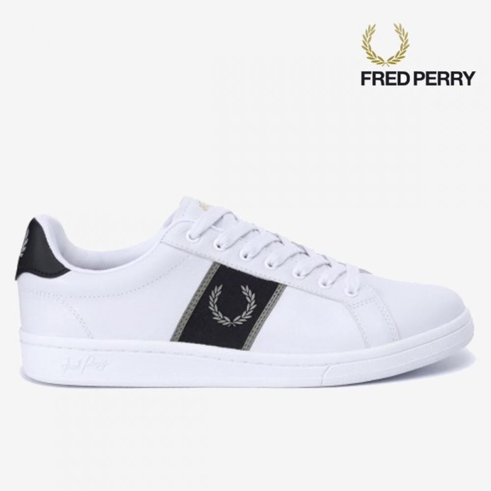 Fred Perry B721 Leather Branded Webbing Sneakers U62 SFPM2416304 U62/260