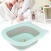 Folding Washbasin Baby Ass Washing Basin Cartoon Face Foot Washbasin for Baby InfantsGreen