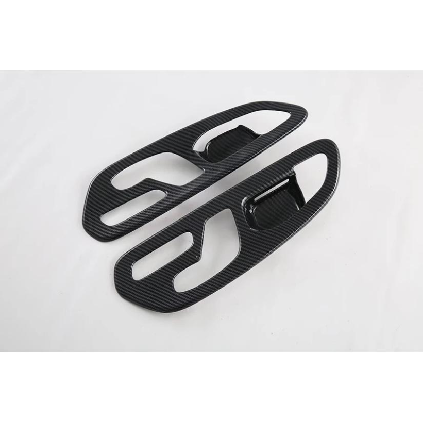 For Mercedes-Benz Vito V-Class 2024 2025 Carbon fiber style Inner Door Handle Cover Catch Bowl Trim ert Bezel Frame Garnish