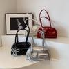 2026 Glossy Underarm Baguette Bag - High-End Women's Commuting Shoulder Bag, Korean Niche Boston Bowling Style