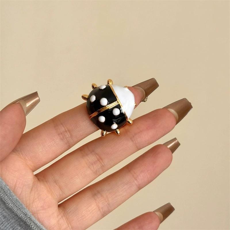 Vintage Enamel Rhinestone Insect Ring Colorful Cute Butterfly Beetle Punk Y2K Jewelry for Women Accessories Party Gift
