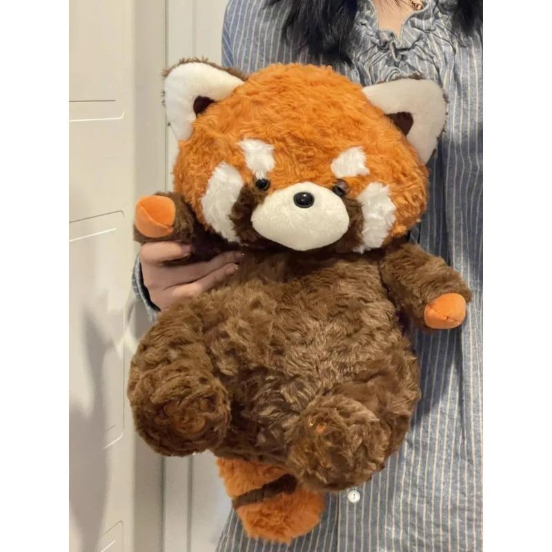 Cute Plush Raccoon Toys Soft Stuffed Animals Soft Doll Fluffy Red Panda Forest Animals Pillow Kids Baby Birthday Gift