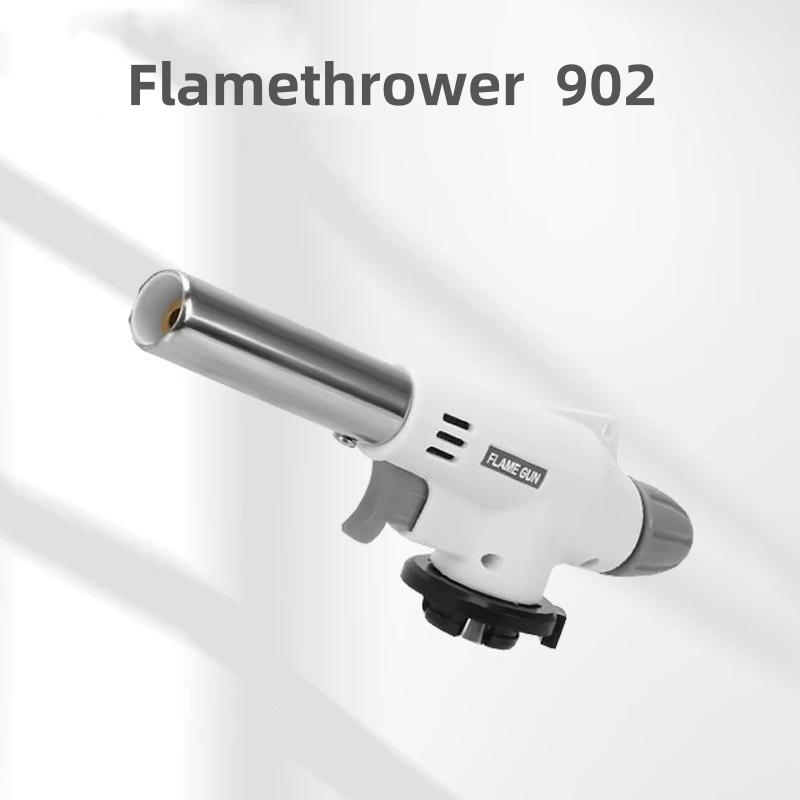 Portable Welding Gas Torch Flame  Butane Burner Outdoor Camping BBQ Lighter Flamethrower Kitchen Supplies Welding Equipment