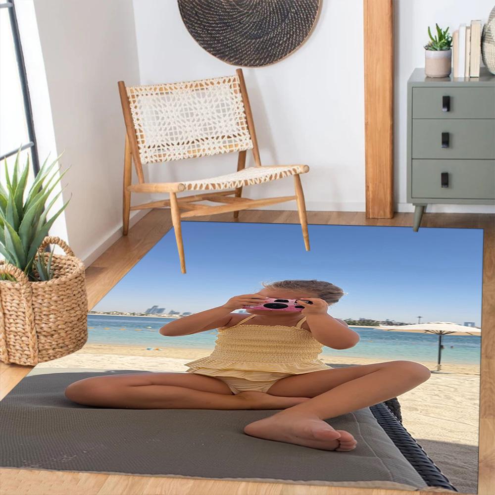 Customize Photos Customized Image Carpet Perfect for Dining Room Kitchen Bedrooms Dormitory Antislip Carpet Anime Office Decor