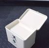 KI Japan Medico Stylish Tin First Aid Kit (with dividers and tray) Ivory M size 160007