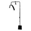 Beauty Salon Multi-Angle Half-Moon Floor Lamp for Manicure, Eyelash, Tattoo, Eyebrow, & Facial Lighting
