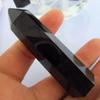 Elegant And Timeless 100% Natural Obsidian Black Quartz Crystal Stone Point Healing Hexagonal Wand