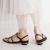 HIMIKO/Himiko/Pointed Toe T-Strap Sandals/651213 Black 230