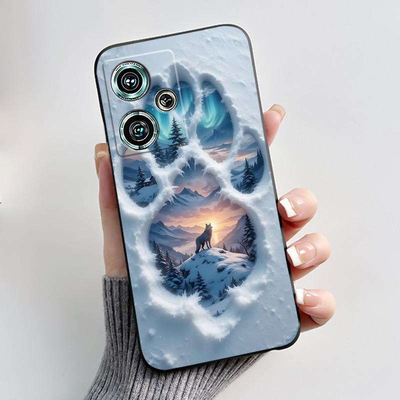 For ZTE Nubia Z50 Case NX711J Luxury Cute Heart Rabbit Black Soft Silicone Shockproof Back Cover For NubiaZ50 Z 50 5G Phone Case