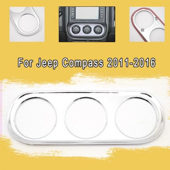 

Condition Switch Button Chrome Cover Trim Frame For Jeep Compass 2011-2016
