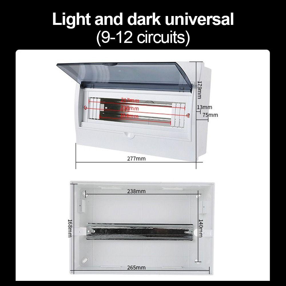 Plastic Power Plastic Junction Box Waterproof Dustproof Distribution Shield Electrical Enclosure 2-16Ways