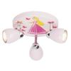Plafonnier LED - BRILLIANT - Princess - 3 Lumières - Rose - GU10 3W - 11 Cm Hauteur