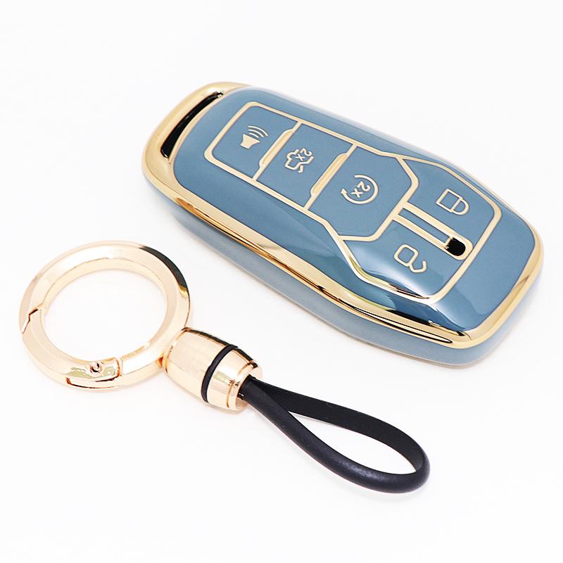Car Styling Key Shell Fob Protector For Ford Fusion Mondeo Mustang F-150 Explorer Edge Auto Key Cover Case