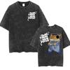 Wholesale Rap Bad Bunny DTMF World Tour Oversized Tshirt for Men Luxurious Fashionable Retro Washed Hiphop Pure Cotton Tshirt