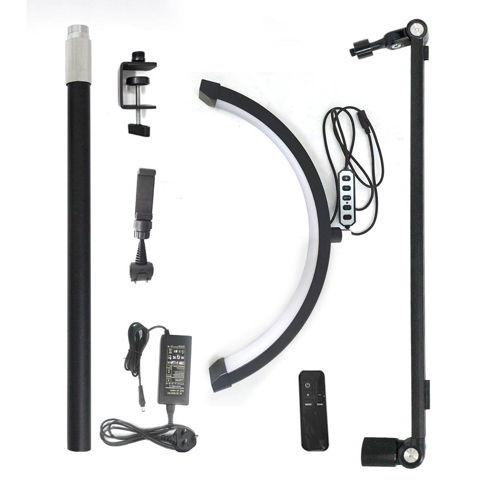 Andoer HD-M30X 36W Desktop LED Video Light Half-moon Shaped Fill Light Bi-color Light 3200K-5600K