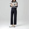 360 High Waist Cropped Straight Leg Cane Denim Jeans For Women - Versatile Casual Style