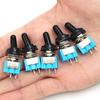 For Motorcycles Boat Supplies Accessory MT-S101 2 Pin 2 Position Mini Toggle Button Switch Blue Micro Toggle Switch Tool 1-10PCS