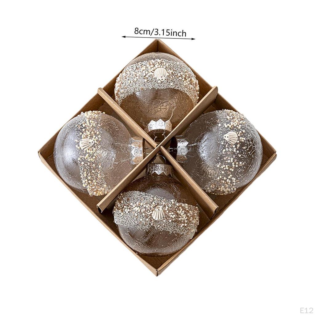 Christmas Ball Set Tree Decorations Handy DIY Projects Decorative Balls for