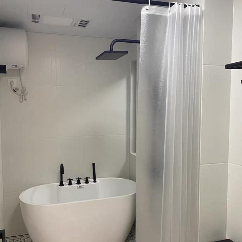 Transparent Anti-Mold Shower Curtain with Rings - Free Shipping