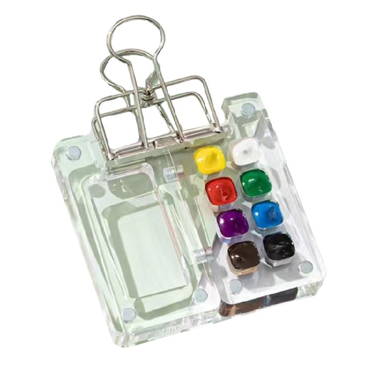 

Portable Watercolor Painting Set Small Magnetic Paint Box with Clip 8 Color 15 Color Watercolor Set for Artist Beginner