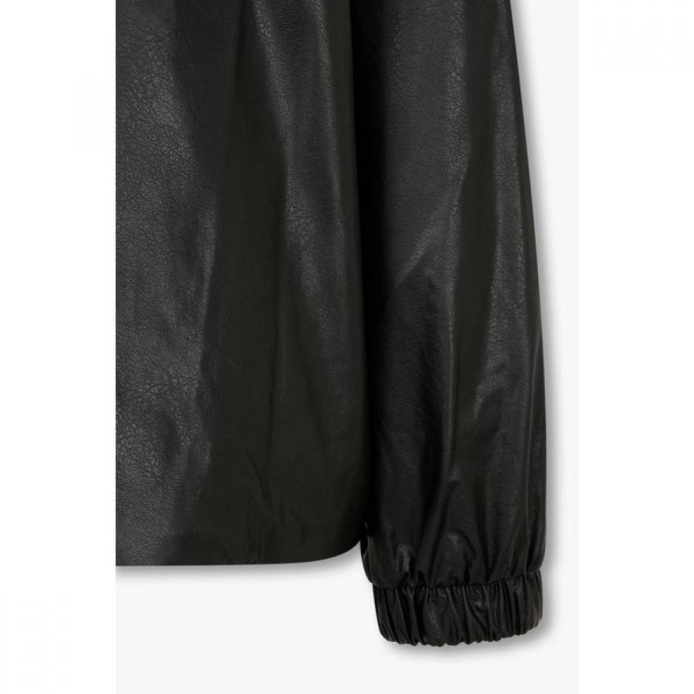 Studio Tomboy Synthetic Leather Hood Jacket 9176161972