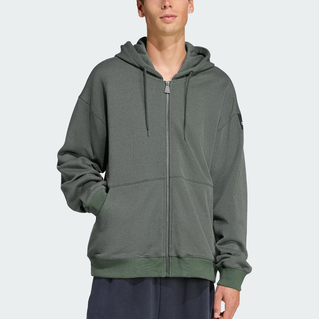 Adidas Equipment Series FW25 Reflective Logo Sports Hooded Zip-Up Long Sleeve Jacket Men Jacket JV7650