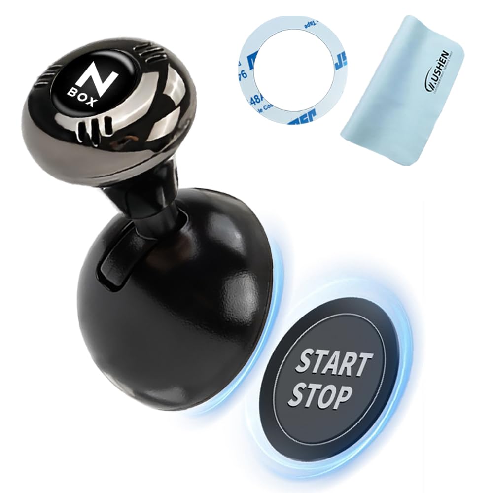 

Запуск двигателя Кнопка запуска автомобиля Забавный рычаг запуска автомобиля Кнопка зажигания автомобиля Декоративная модификация послепродажного обслуживания Легкая кнопка из цинкового сплава черного цвета, Один клик