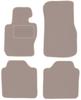 Dywaniki welurowe w kolorze beżowym: BMW 3 F34 Gran Tourismo (2013-2020)