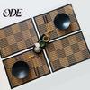 Natural Bamboo Table Mats Woven Placemat Retangle Shape Thickened Heat-Resistant Oil-Resistant Non-Slip Place Settings Parties Weddings Banquets