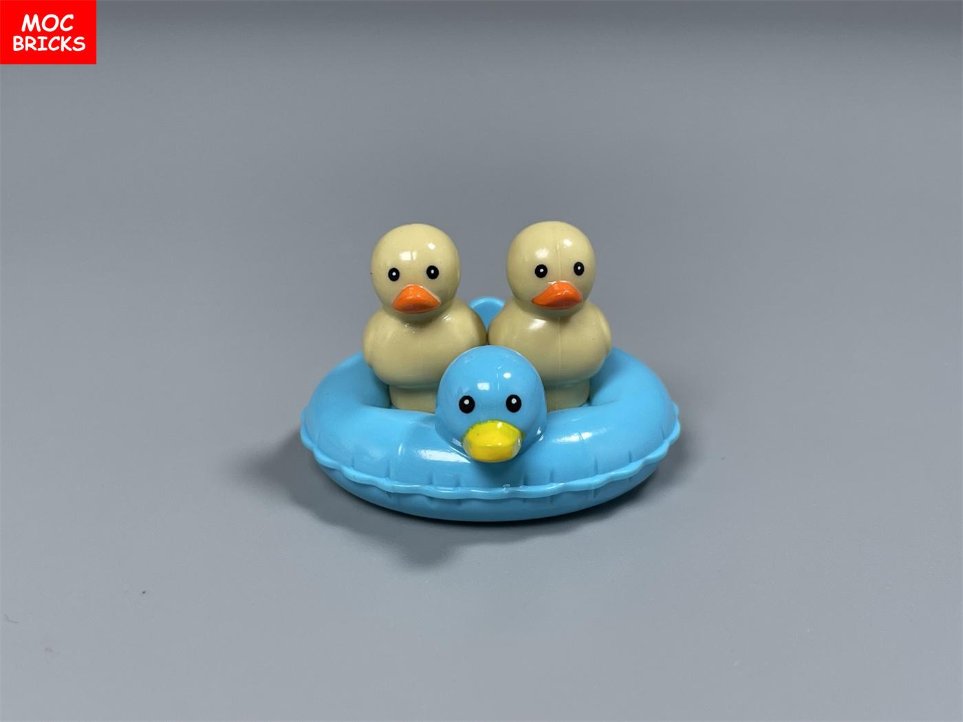 

MOC Bricks Lotus Pond Animals Duck Swan River Lake Farm Village Scene View Accessories DIY Construction Blocks Playthings Children Gifts -A5439