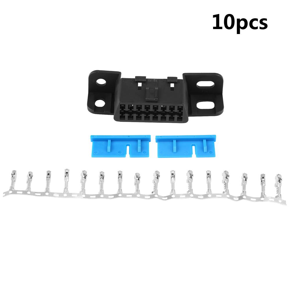 OBD2 II 16Pin Female Connector OBDII Cable Car Auto Adapter Plug Shell Kit for GM J1962