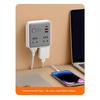 25W Fast Charge Wall Power Socket Stable Output USB C USB A Multi Port Outlet for Office Travel Dorm