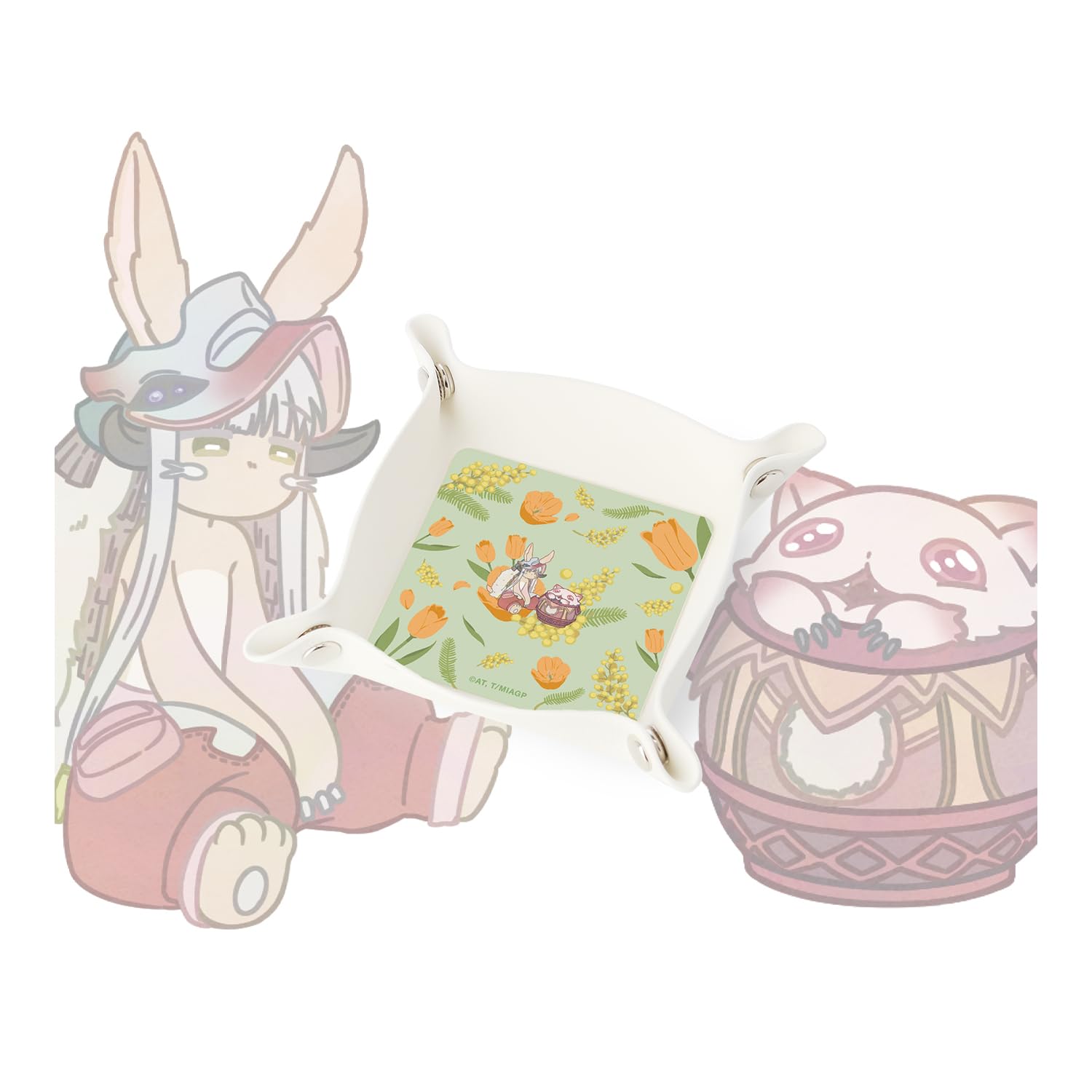 

Сделано в бездне: Золотая земля огненного солнца Наначи и Пот Митти Ботания ПУ кожаный многоярусный поднос