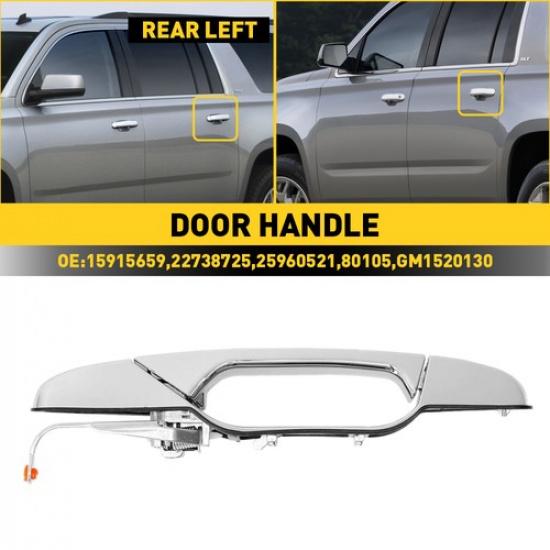 Door Handle Set For 2007-2013 Chevrolet Avalanche Outer Front Primed 15915660