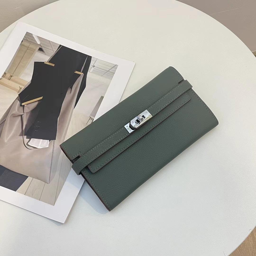 

Роскошные женские кошельки из натуральной кожи, высококачественный первый слой коровьей кожи, длинный кошелек, серебристый тон, застегивающийся на замок, великолепная сумка-клатч без логотипа светло-зеленый