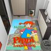 Pippi Monkey Friend. Customized Name Area Rug Suitable for Dormitory Hallway Playrooms Dining Room Anti-slip Rug Office home decor