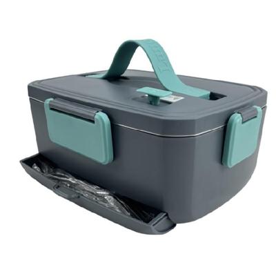 2.0L Family Size Food Warmer Stainless Steel Portable Multi Compartment Lunch Box Student Meal Preparation Container