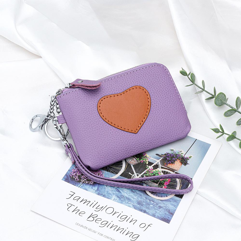 

Small leather mini hand twist coin bag 2025 new women s cute hand zipper change bag ID card bag