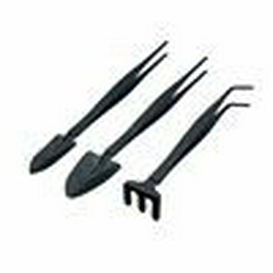 Aquatic Plant Tool Set: Stainless Steel Tweezers, Scissors, Sand Shovel, Sand Polisher, Mirror Black, 5-Piece.