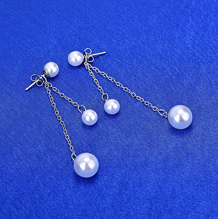 

Темпераментные длинные серьги с кисточками для женщин, элегантные жемчужные серьги-гвоздики, сексуальная подвеска