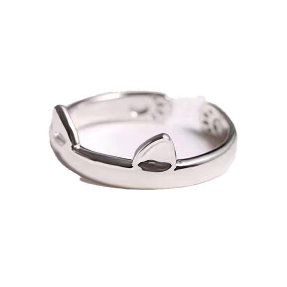 Adorable Cat Paw & Ear Adjustable Ring - Cute Japanese & Korean Fashion