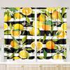 Lemon Pattern Printed Curtains Christmas Decorations Bedroom Living Room Home Decoration Made Of Polyester Area Window Treatment