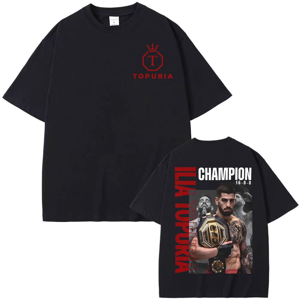 2026 El Matador Ilia Topuria Vintage Graphic T Shirt Mens Clothing Fashion Gothic T Shirts Man Summer Tops Comfort Tshirt