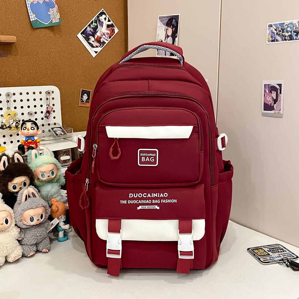 Schultasche weiblich neu College-Stil frisch und süß Bonbonfarbe Rucksack Mittelstufenschüler leichter Rucksack mit großer Kapazität
